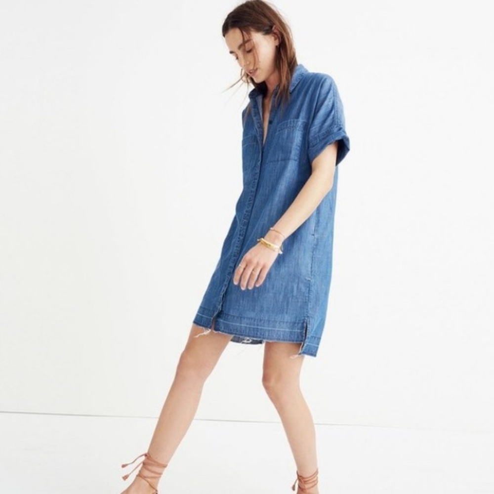 Madewell Denim Chambray Dress XXS